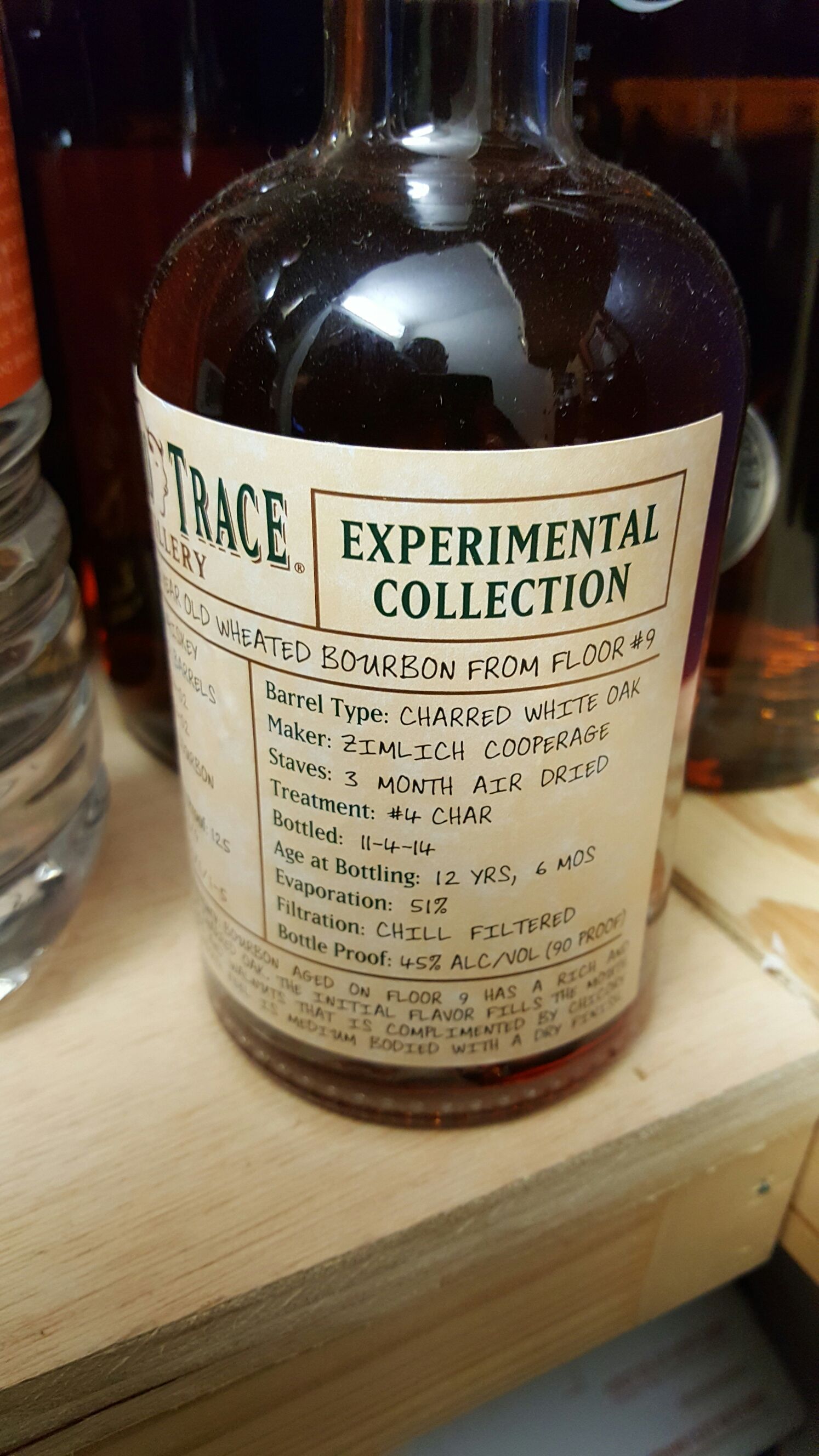 Buffalo Trace Experimental Collection - Buffalo Trace Distillery (375 mL) alcohol collectible [Barcode 088004001209] - Main Image 2