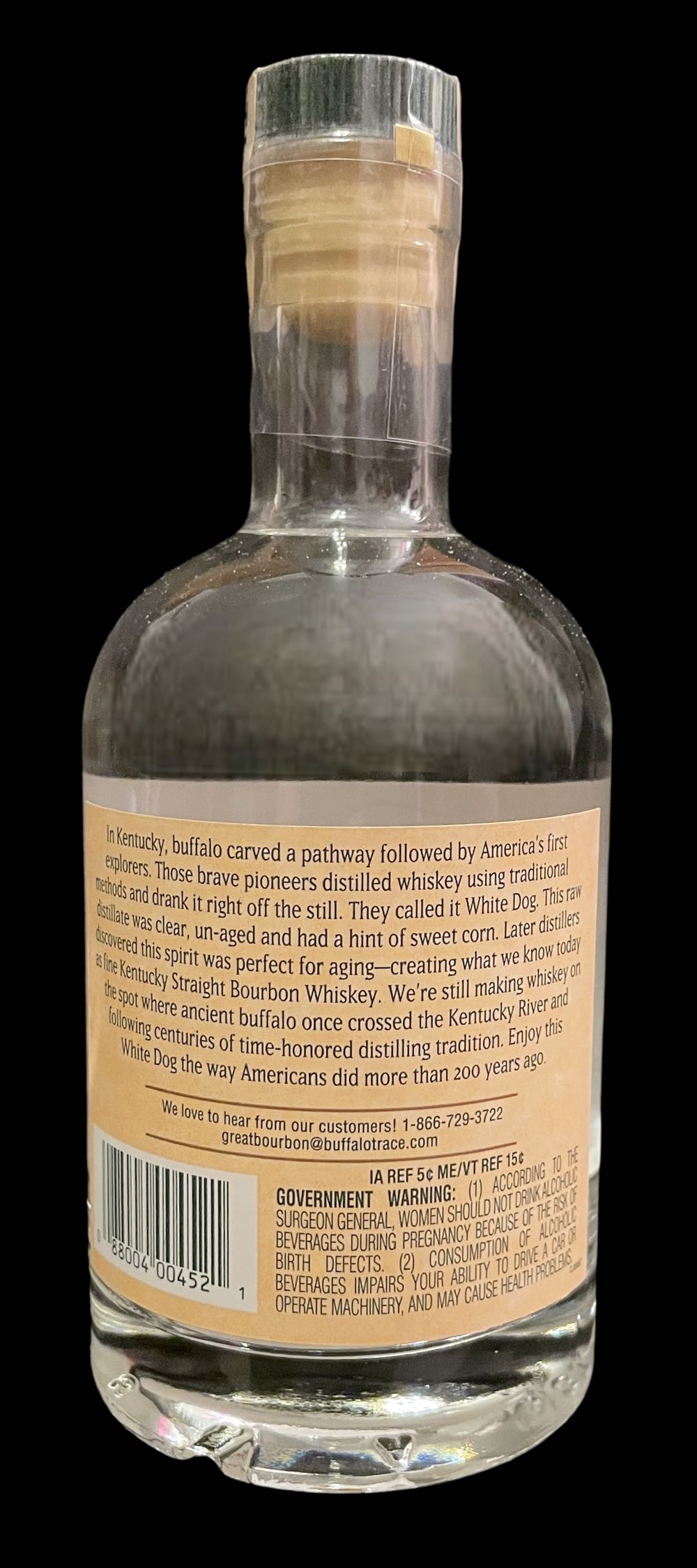 Buffalo Trace White Dog Mash #1 - Buffalo Trace (375mL) alcohol collectible [Barcode 088004004521] - Main Image 2