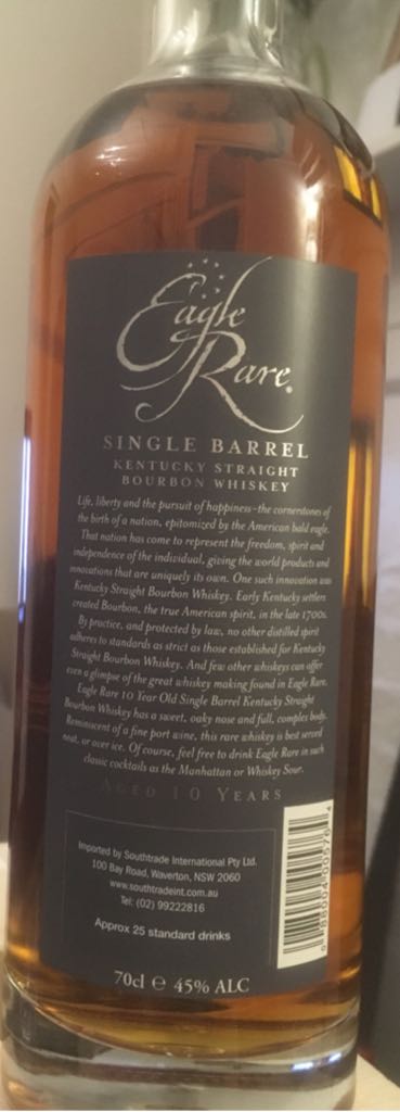 Eagle Rare - Gerry’s Wine & Spirits Pick - Buffalo Trace Distillery, Frankfort, KY (700 mL) alcohol collectible [Barcode 088004005764] - Main Image 2