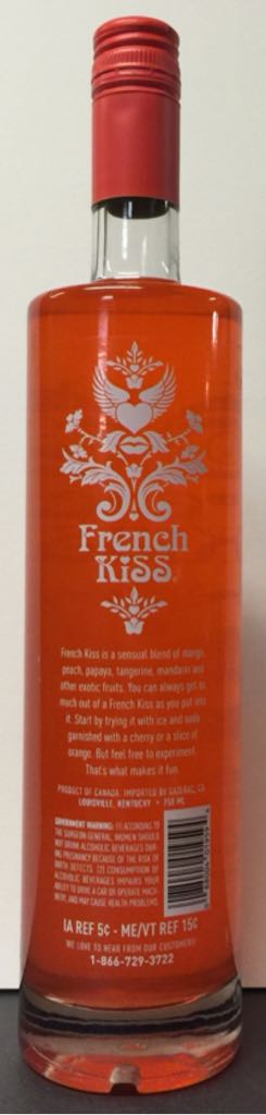 French Kiss - Sazerac Co (750mL) alcohol collectible [Barcode 088004019594] - Main Image 2