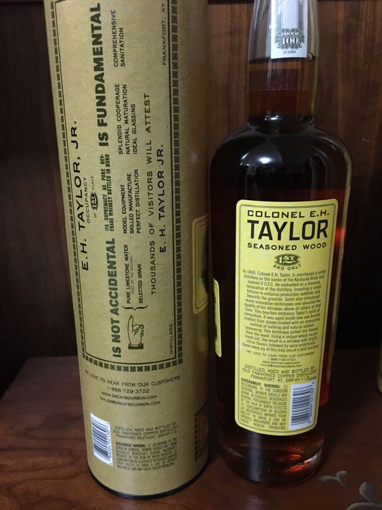 Colonel E. H. Taylor Seasoned Wood - Buffalo Trace Distillery (750 mL) alcohol collectible [Barcode 088004021306] - Main Image 2