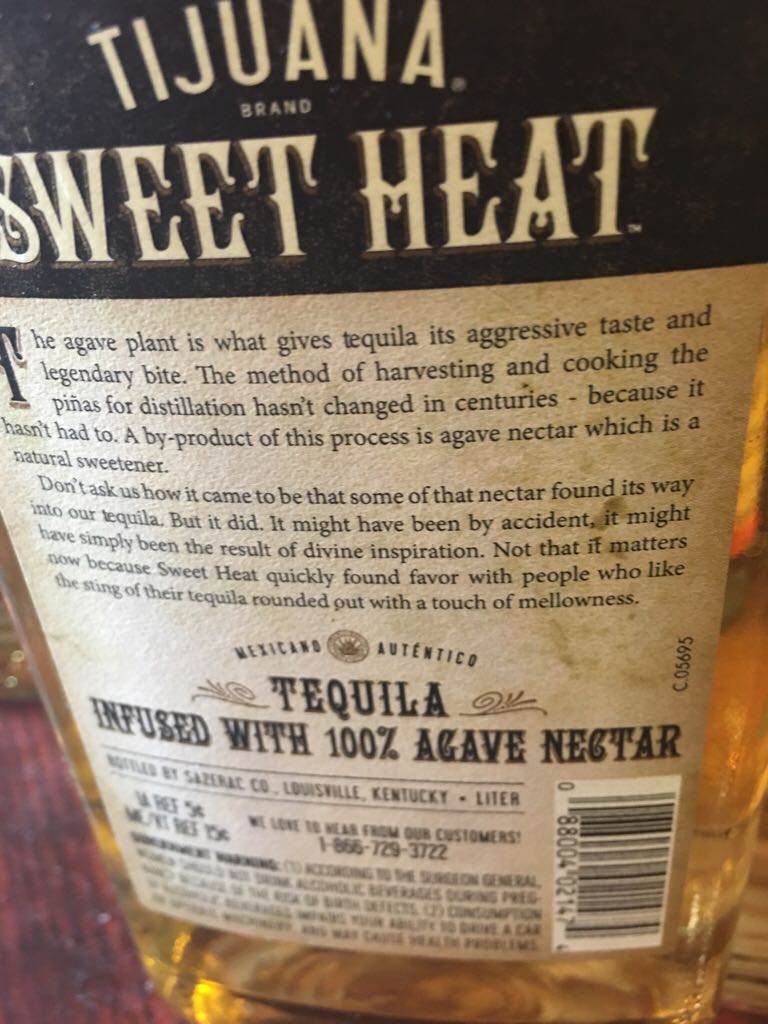 Tijuana Sweet Heat - Sazerac Company (1L) alcohol collectible [Barcode 088004021474] - Main Image 2