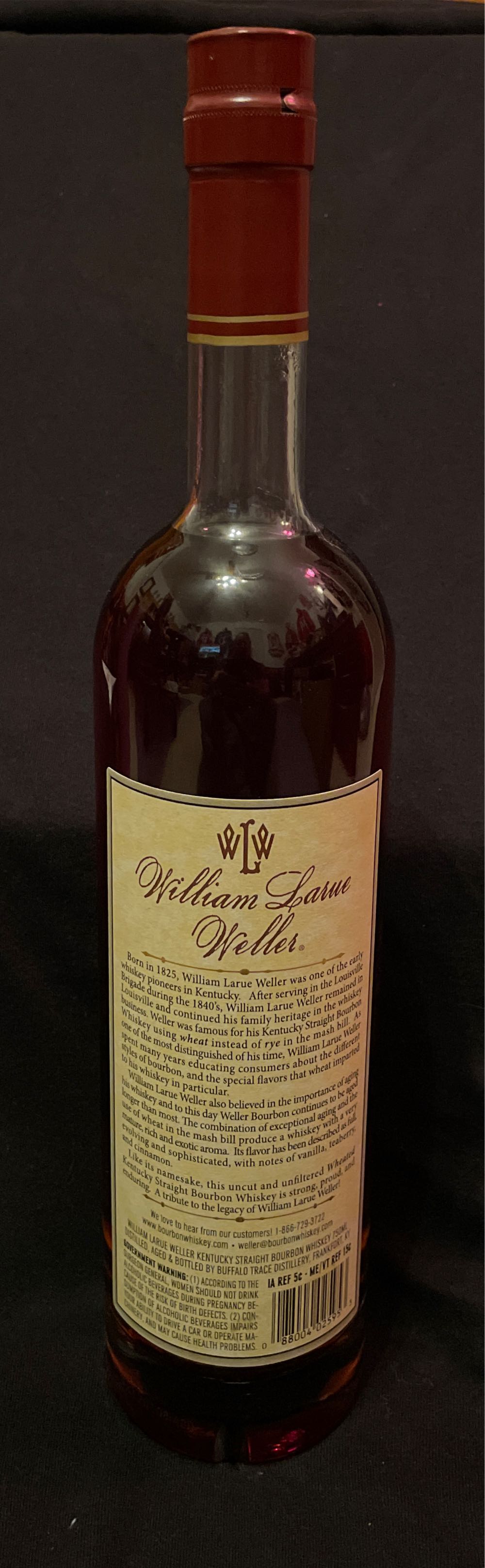 William Larue Weller - Buffalo Trace Distillery (750mL) alcohol collectible [Barcode 088004025953] - Main Image 3