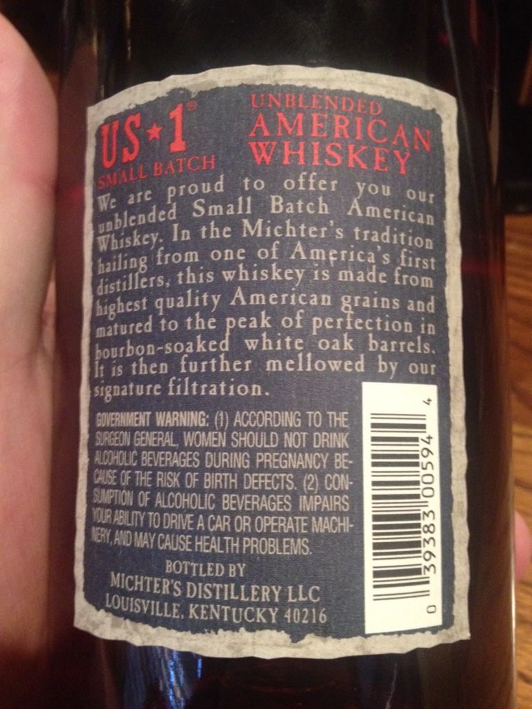 Michter’s American Whiskey - Michter’s Distillery (750mL) alcohol collectible [Barcode 039383005944] - Main Image 2