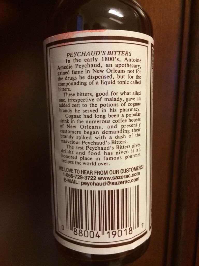 Peychaud’s Bitters - Sazerac (5 FL OZ) alcohol collectible [Barcode 088004190187] - Main Image 2
