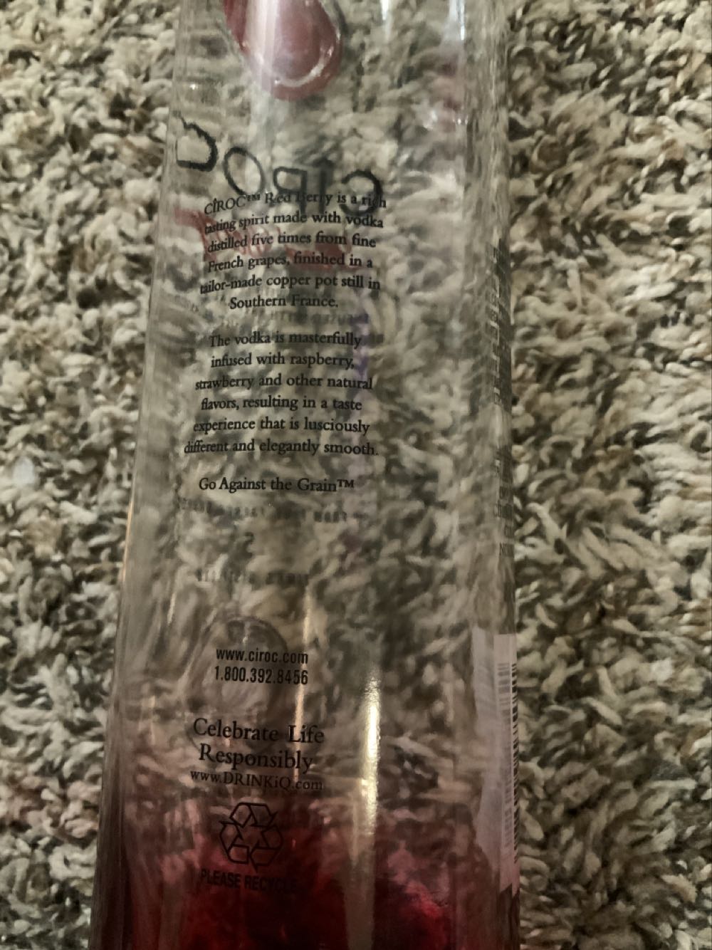 Cîroc Red Berry - n/a (750 mL) alcohol collectible [Barcode 088076175051] - Main Image 4