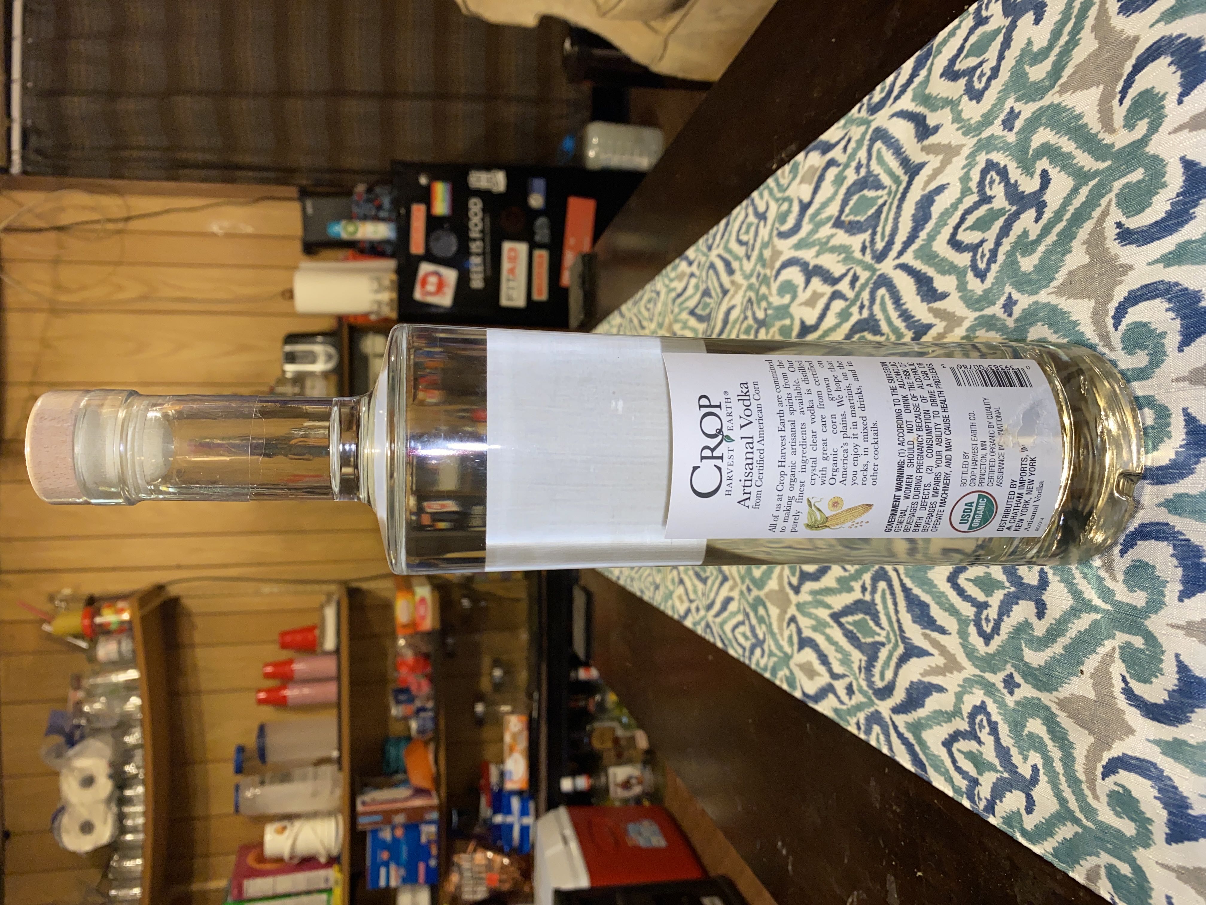 Crop Harvest Earth Organic Artisanal Vodka - n/a (750 mL) alcohol collectible [Barcode 039383007863] - Main Image 3
