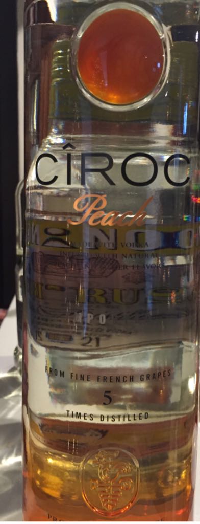 Ciroc Peach 1.75L - Ciroc (1.75 L) alcohol collectible [Barcode 088076177420] - Main Image 2