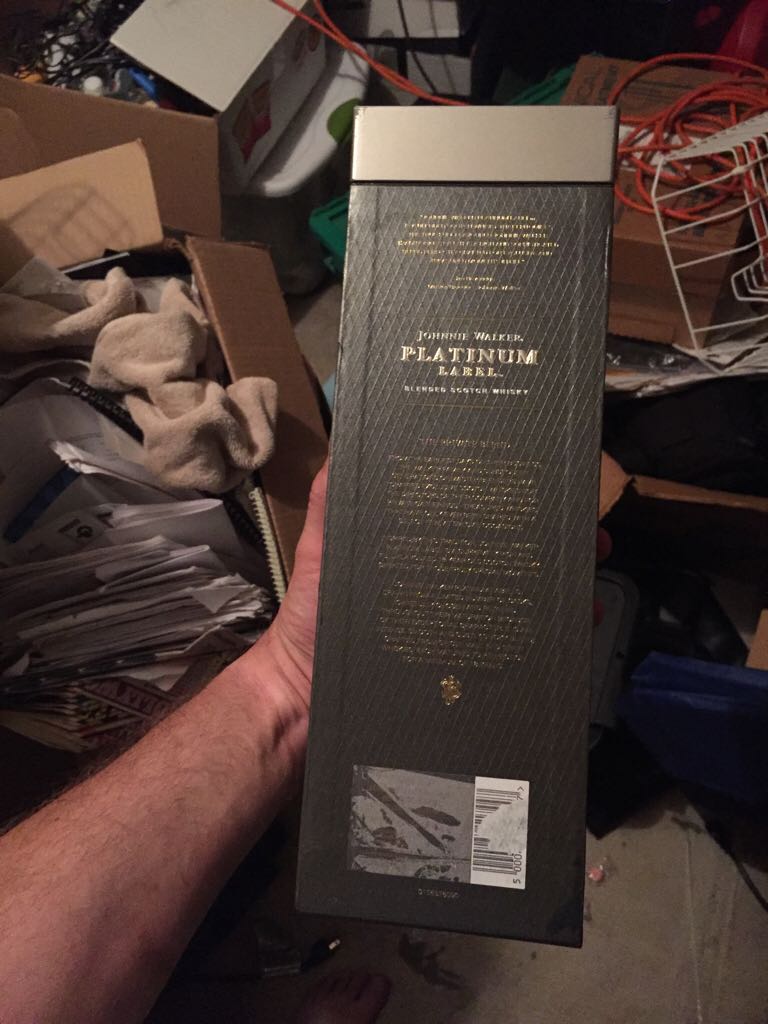 Johnnie Walker Platinum Label - Johnnie Walker & Sons (750 mL) alcohol collectible [Barcode 088076178212] - Main Image 2