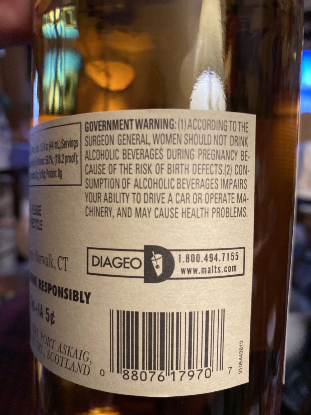 Caol Ila 15 Year - Caol Ila (750 mL) alcohol collectible [Barcode 088076179707] - Main Image 3