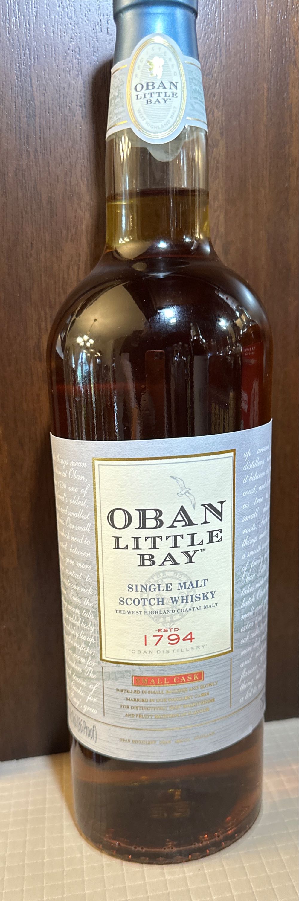 Oban Little Bay Small Cask - The Oban Distillery (750 mL) alcohol collectible [Barcode 088076179806] - Main Image 3