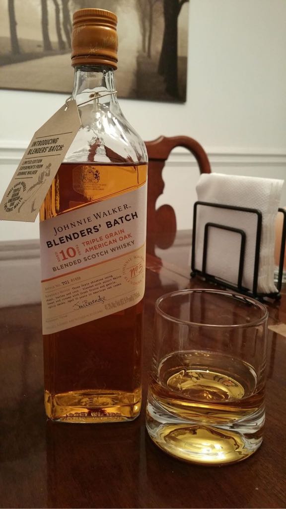 Johnnie Walker - Blender’s Batch Triple Grain American Oak - Johnnie Walker & Sons (750mL) alcohol collectible [Barcode 088076181335] - Main Image 2