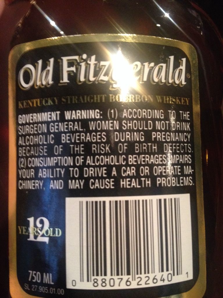 Old Fitzgerald Very Special 12 Year Old - Old Fitzgerald Distillery (750 mL) alcohol collectible [Barcode 088076226401] - Main Image 2