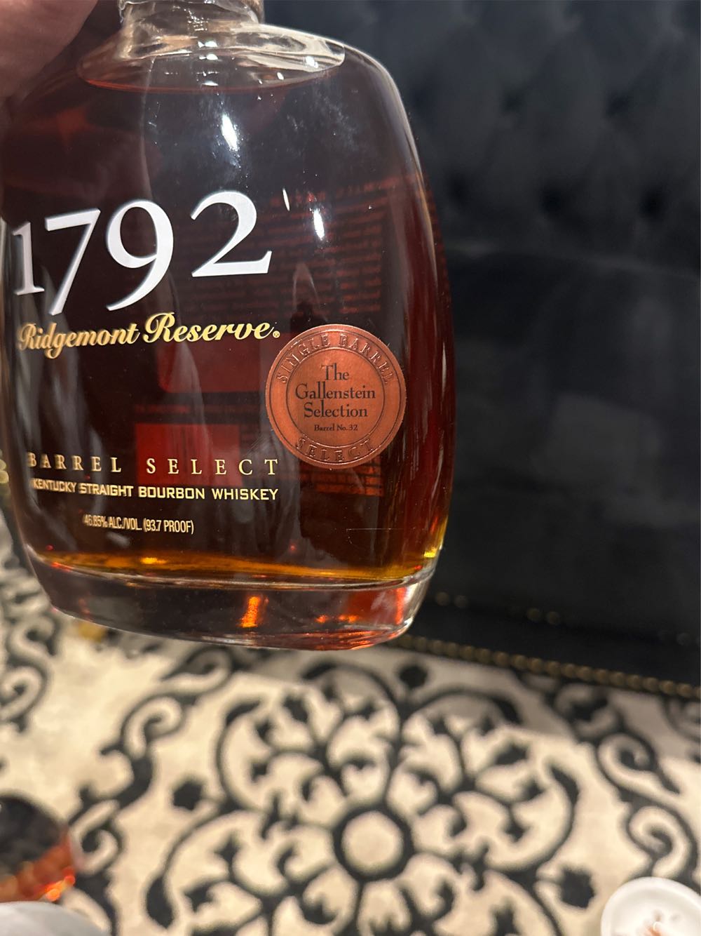 1792 Ridgemont Reserve El Cerrito Select 2012 - Barton Distilling Company (750 mL) alcohol collectible [Barcode 088100000021] - Main Image 3