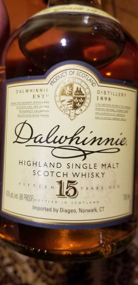 Dalwhinnie 15 - The Dalwhinnie Distillery (750mL) alcohol collectible [Barcode 088110100056] - Main Image 2