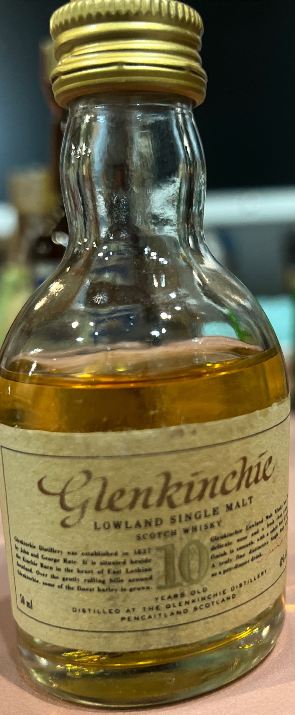 Glenkinchie 10 - Glenkinchie alcohol collectible [Barcode 088110130053] - Main Image 2