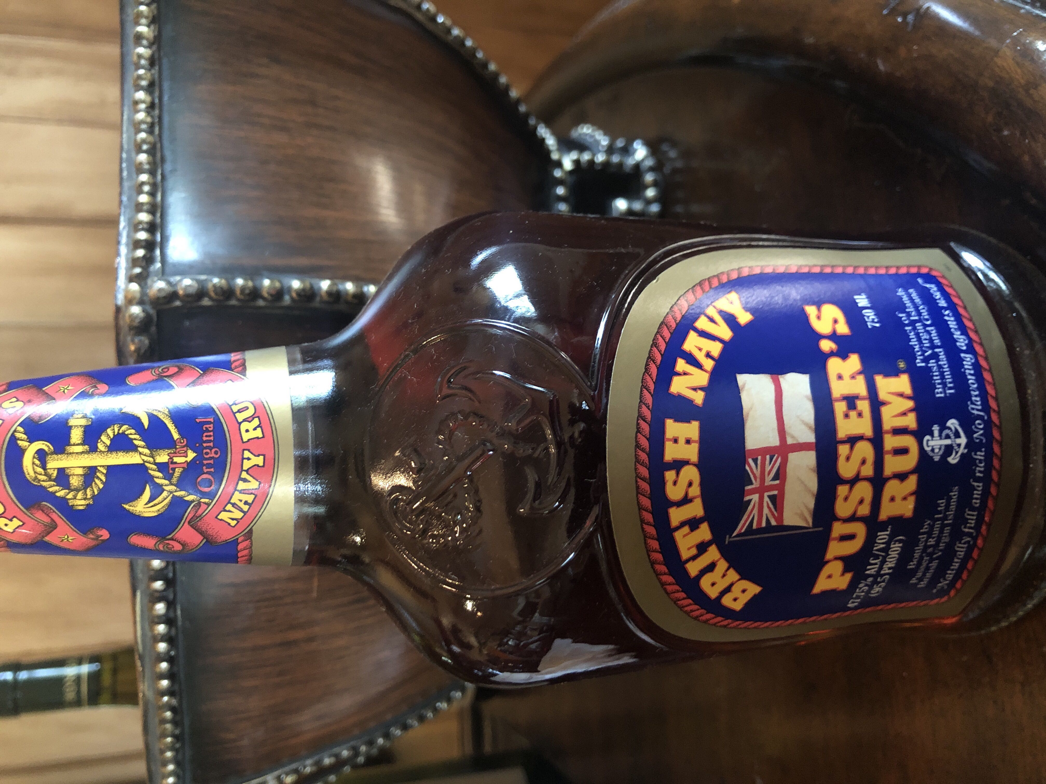 British Navy Pussers Rum - Pusser’s Rum Ltd. (50mL) alcohol collectible [Barcode 088320005042] - Main Image 2