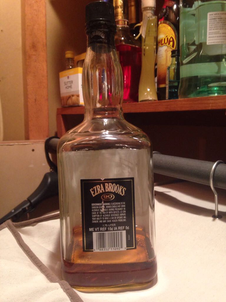 Ezra Brooks Bourbon Whiskey  - Ezra Brooks Distilling (1.75 L) alcohol collectible [Barcode 088352110905] - Main Image 2