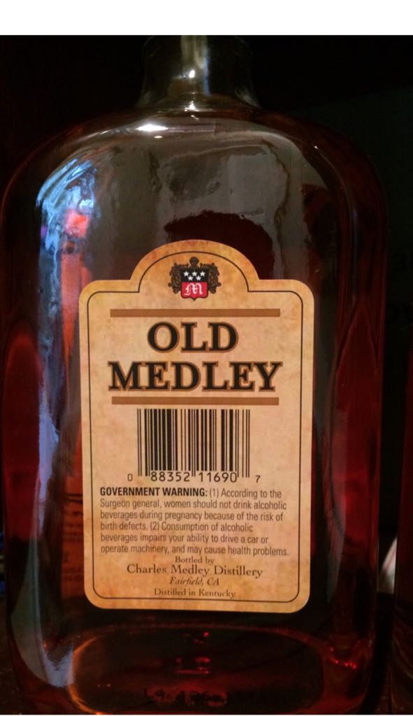 Old Medley 12Yr Old Kentucky Straight Bourbon Whiskey - Charles Medley Distillery (750mL) alcohol collectible [Barcode 088352116907] - Main Image 2