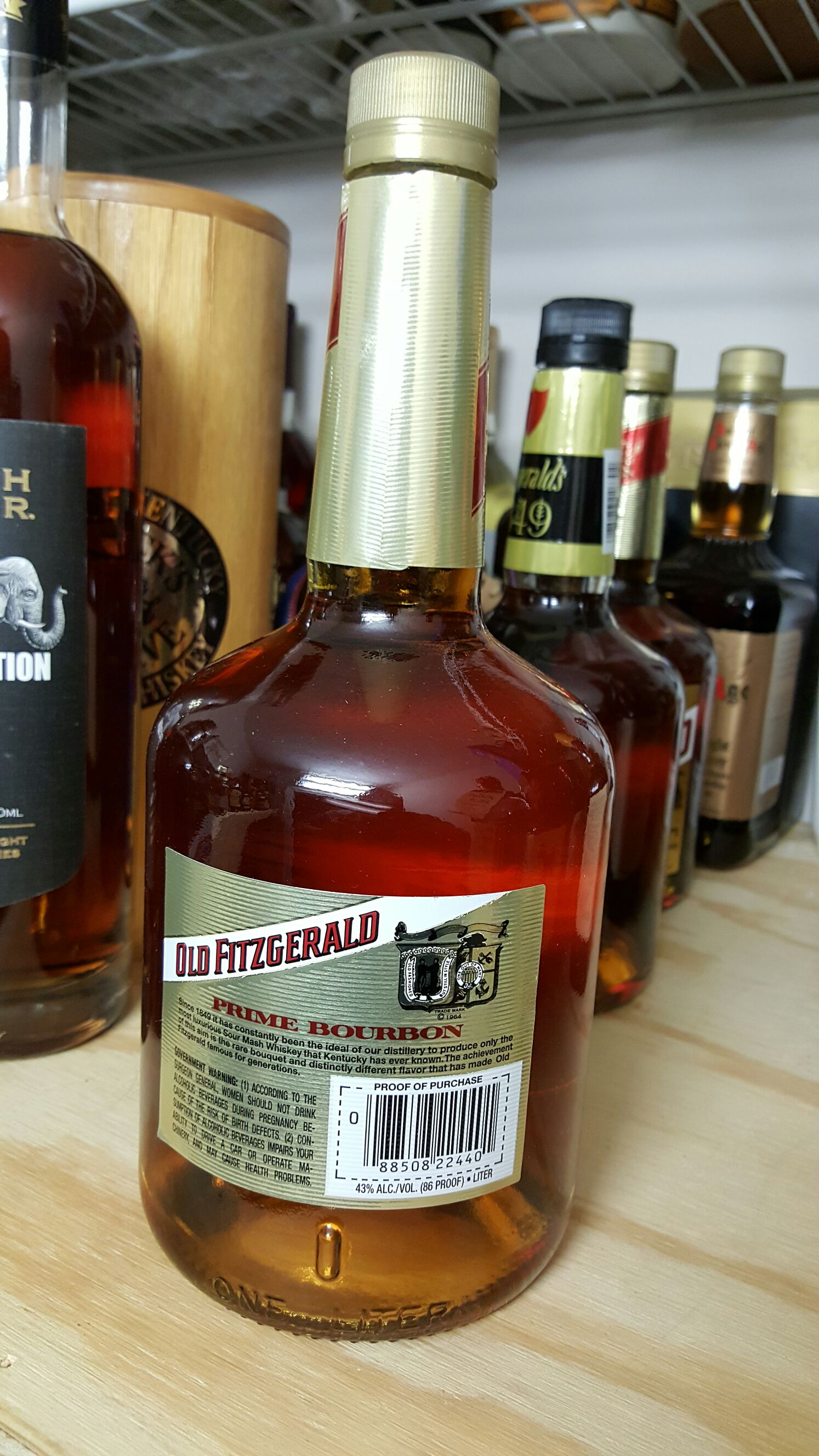 Old Fitzgerald - Stitzel-Weller Distillery (1000 mL) alcohol collectible [Barcode 088508224401] - Main Image 2