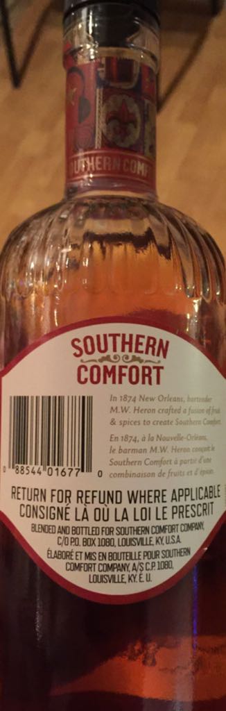 Southern Comfort  - Southern Comfort Company (750 mL) alcohol collectible [Barcode 088544016770] - Main Image 2