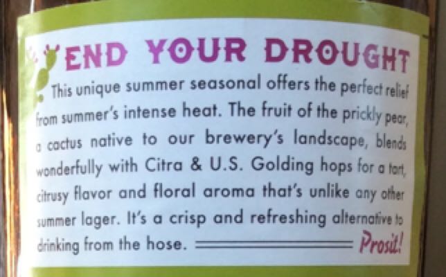 Shiner Prickly Pear - Spoetzl Brewery (12 fl. oz.) alcohol collectible [Barcode 088573800012] - Main Image 2