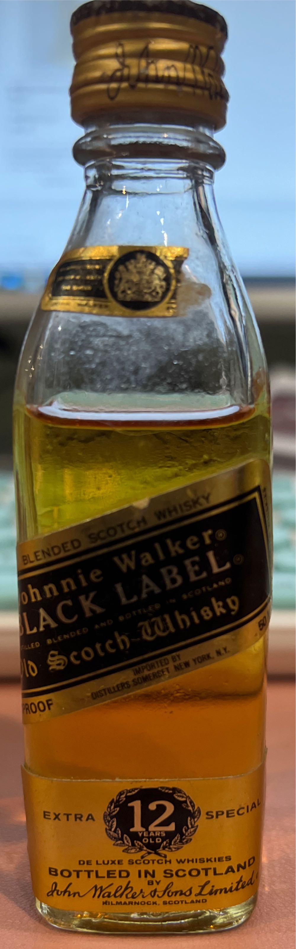 Johnnie Walker Black Label - Johnnie Walker & Sons (50 mL) alcohol collectible [Barcode 089000001118] - Main Image 3