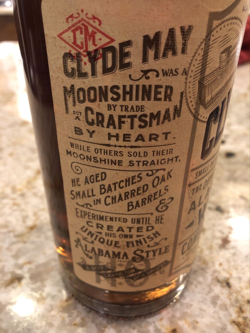 Clyde Mays Special Reserve 110 Proof - Conecuh Ridge Distillery (750 mL) alcohol collectible [Barcode 089016016632] - Main Image 3
