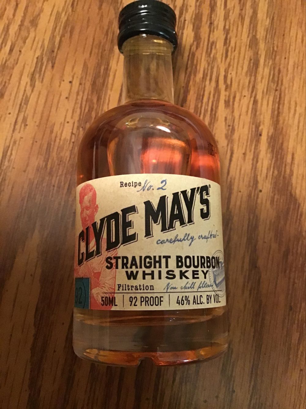 Clyde May’s Straight Bourbon Whiskey - Conecuh Ridge Distillery (50 mL) alcohol collectible [Barcode 089016016915] - Main Image 4