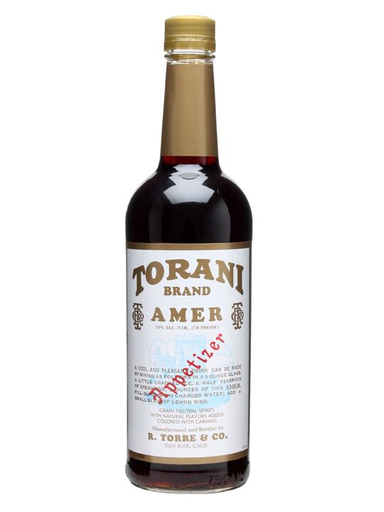 Torani Amer - R. Torre & CO. (750 mL) alcohol collectible [Barcode 089036501200] - Main Image 1
