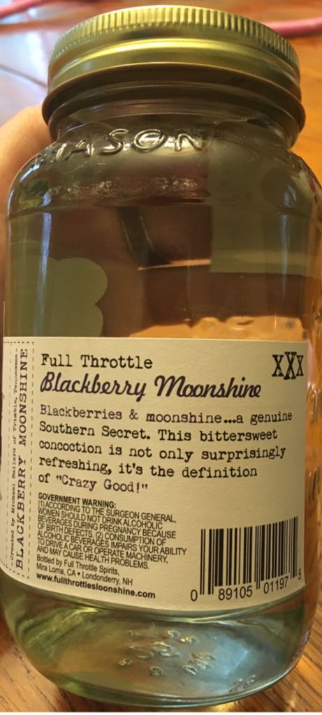 Blackberry Full Throttle S’loonshine - Full Throttle Shine alcohol collectible [Barcode 089105011975] - Main Image 2