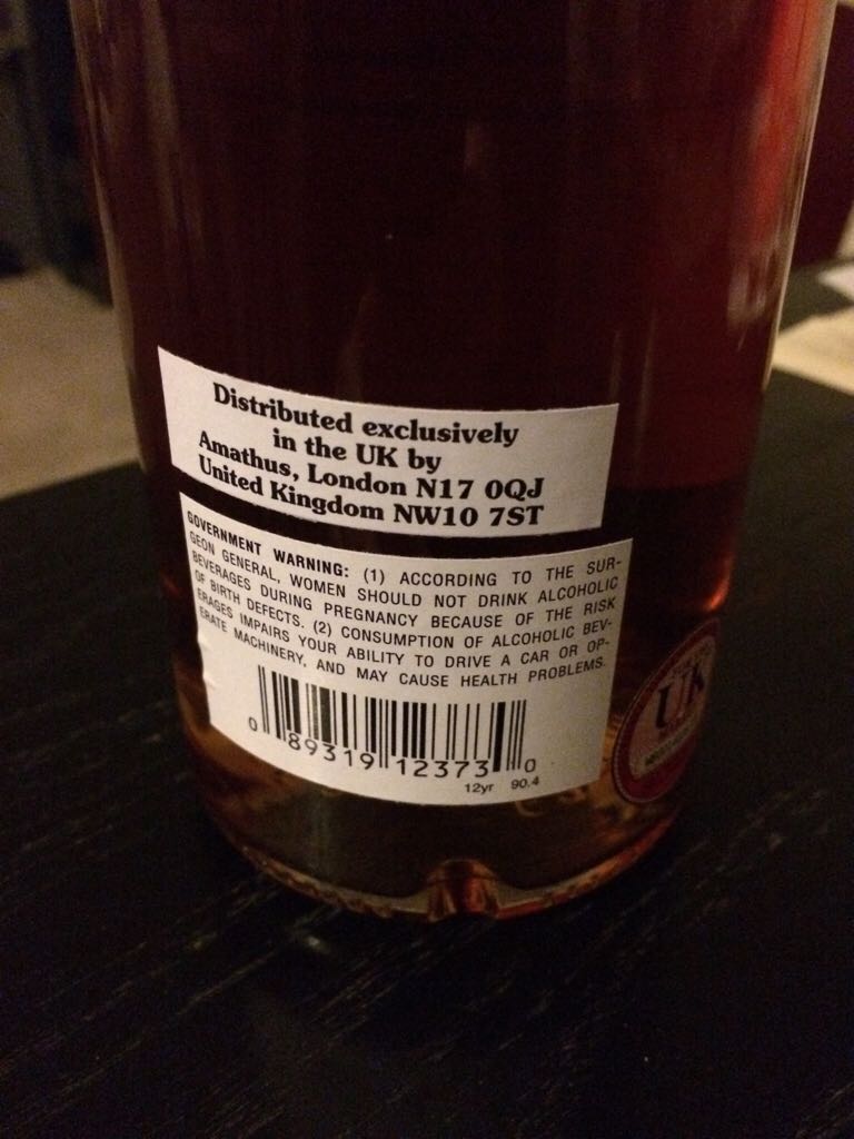 Van Winkle Special Reserve 12 Yr Lot B - Old Rip Van Winkle Distillery (750mL) alcohol collectible [Barcode 089319123730] - Main Image 2