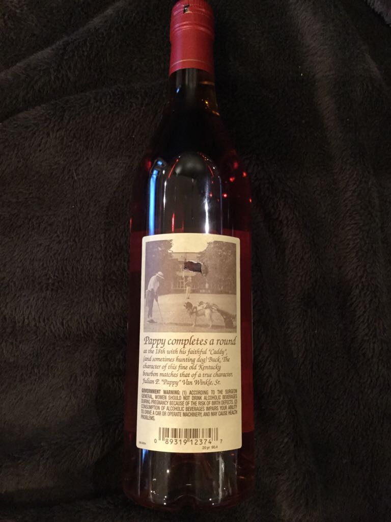 Pappy Van Winkles Family Reserve 20 Yr - Buffalo Trace Distillery (750mL) alcohol collectible [Barcode 089319123747] - Main Image 2