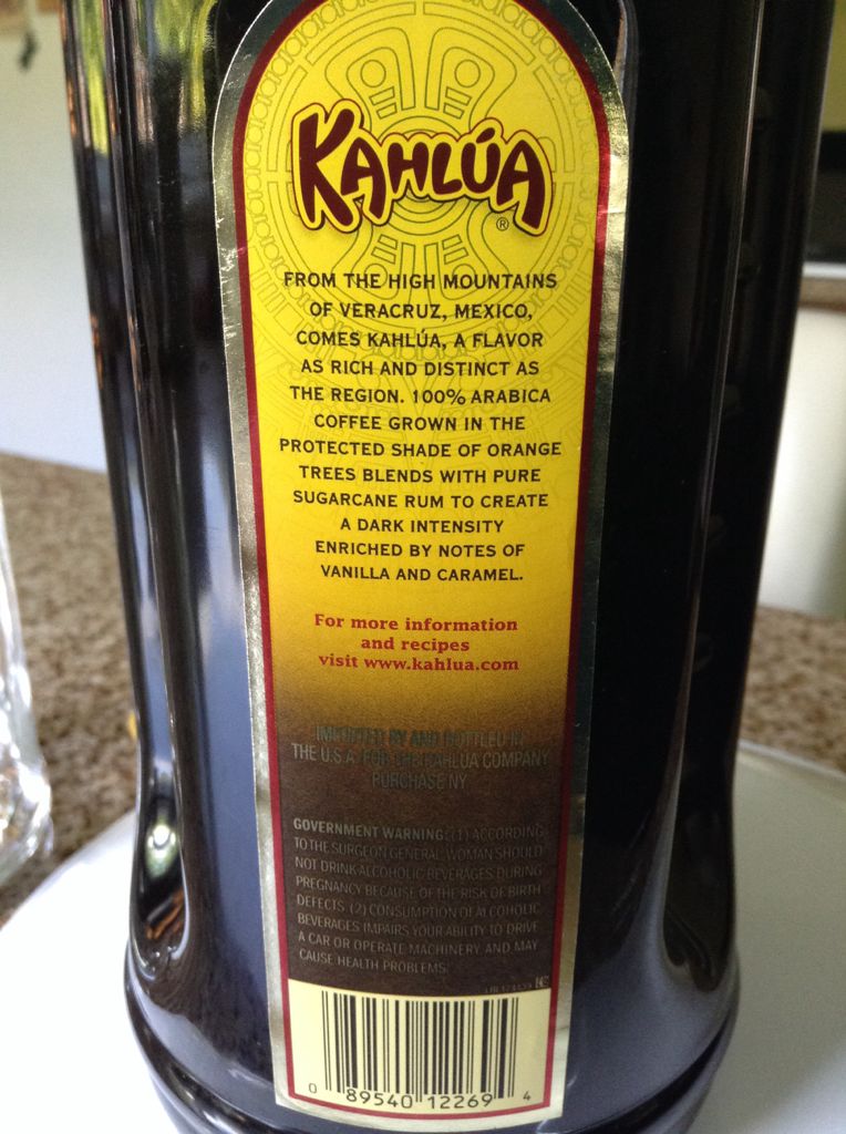 Kahlua Rum & Coffee Liqueur - Casa de Domecq (Kahlúa), Veracruz, Mex (1 L) alcohol collectible [Barcode 089540122700] - Main Image 2