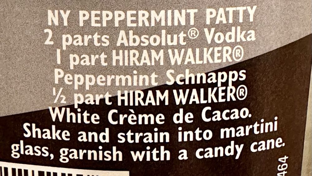Hiram Walker Peppermint Schnapps - Pernod Ricard USA, Fort Smith, AR (750 mL) alcohol collectible [Barcode 089540125220] - Main Image 3
