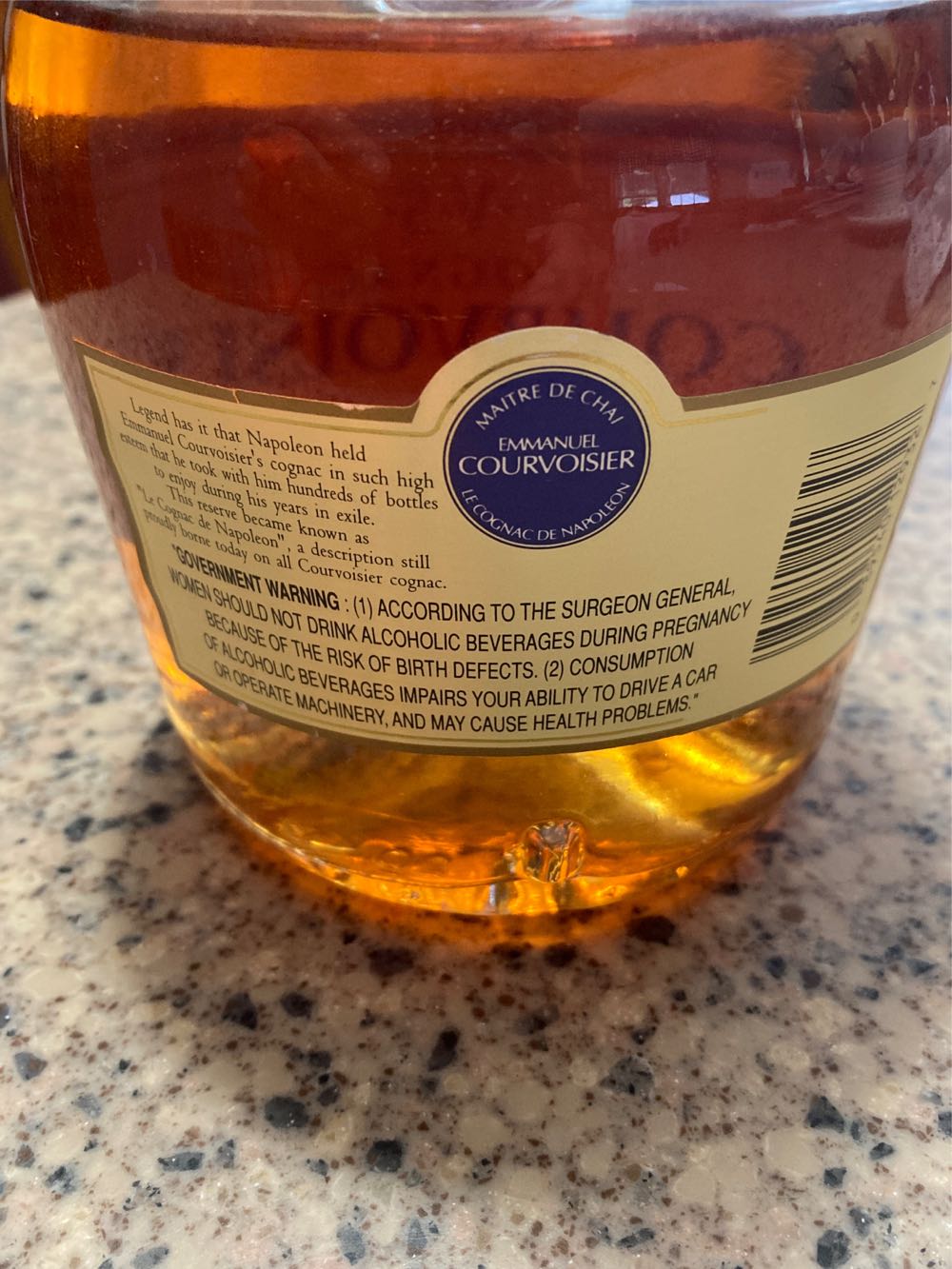 Courvoisier - Courvoisier Jarnac, France (750 mL) alcohol collectible [Barcode 089540129327] - Main Image 2