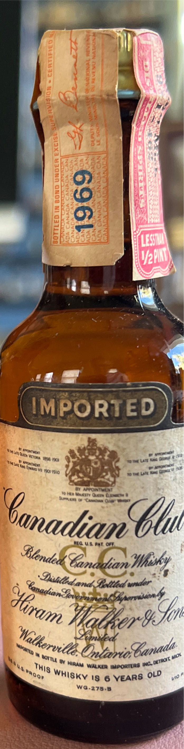 Canadian Club Whiskey - Allied Domecq Spirits (1.75L) alcohol collectible [Barcode 089540168418] - Main Image 3