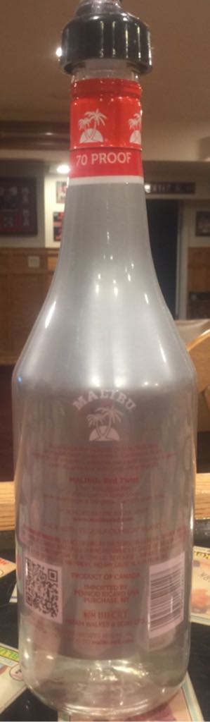 Malibu Red - Malibu (50 mL) alcohol collectible [Barcode 089540520117] - Main Image 2