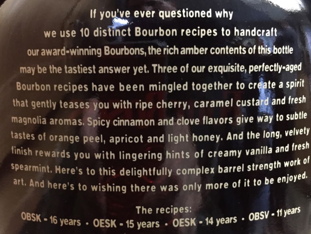 Four Roses 2015 Limited Edition - Four Roses (750 mL) alcohol collectible [Barcode 040232100239] - Main Image 2