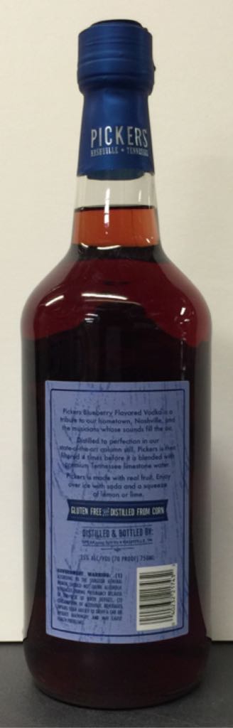 Pickers Blueberry Vodka - Speakeasy Spirits (750mL) alcohol collectible [Barcode 040232217432] - Main Image 2