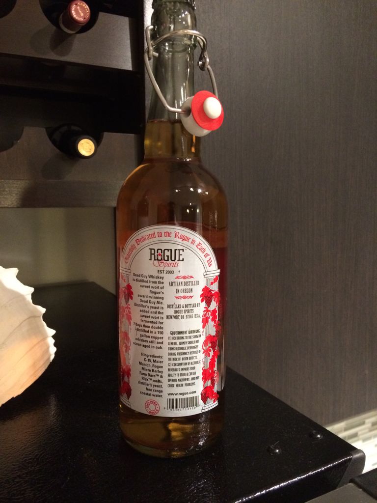 Dead Guy Whiskey - Rogue (750mL) alcohol collectible [Barcode 095301144102] - Main Image 2