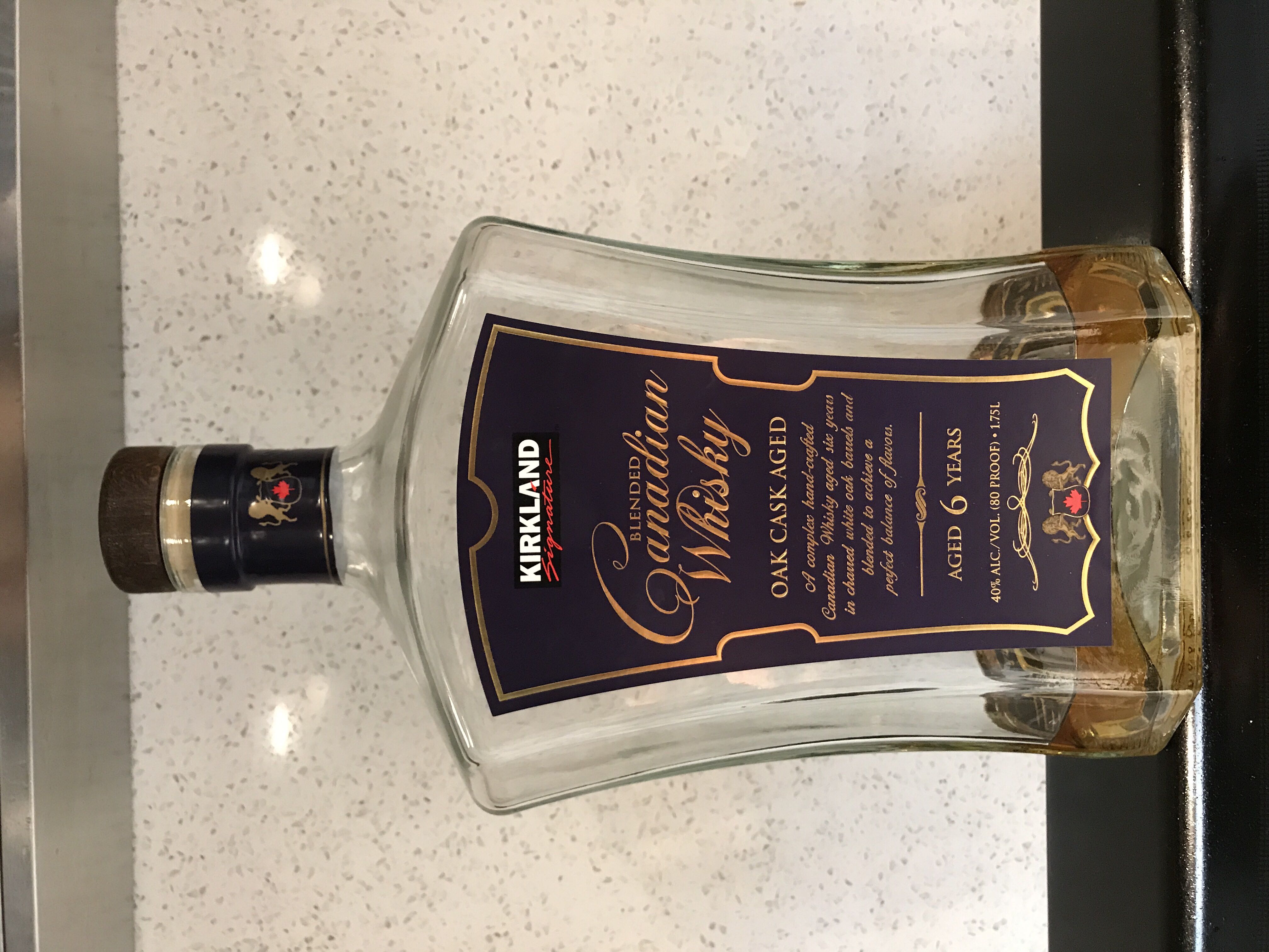 Kirkland Canadian Whisky - Kirkland (1.75L) alcohol collectible [Barcode 096619646418] - Main Image 2