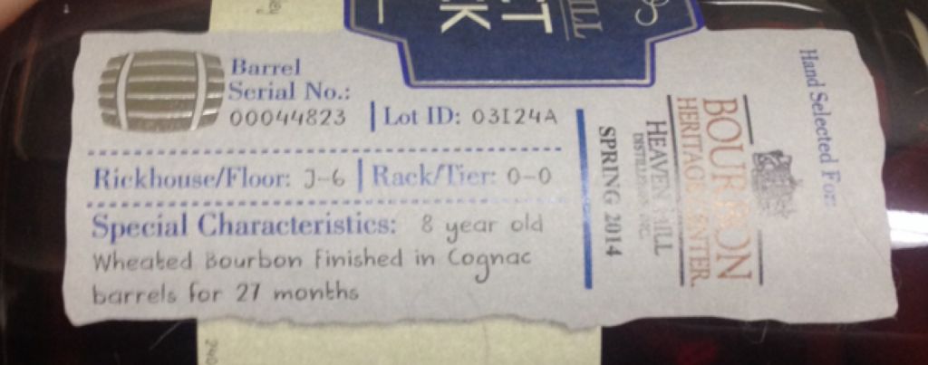 Heaven Hill Select Stock - Heaven Hill Distillery (750 mL) alcohol collectible [Barcode 096749000388] - Main Image 2