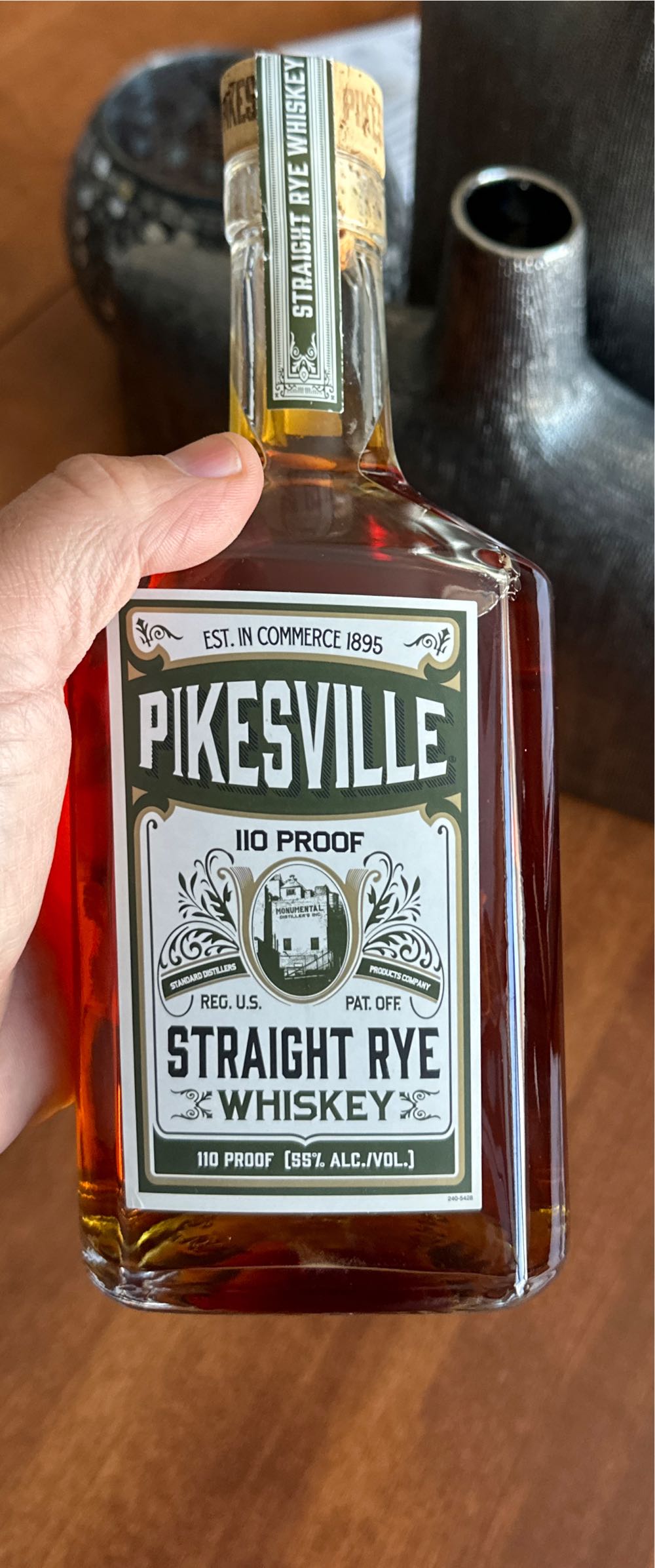 Pikesville Straight Rye Whiskey - Heaven Hill Distillery (750mL) alcohol collectible [Barcode 096749000814] - Main Image 3