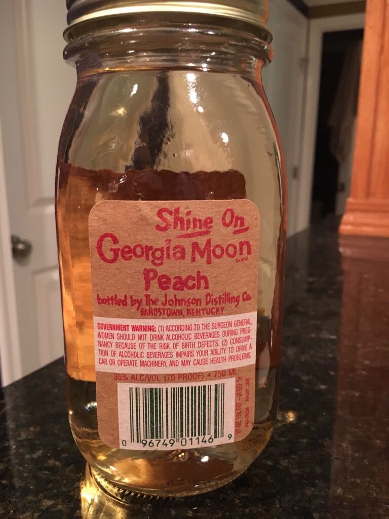 Georgia Moon Peach - The Johnson Distillery (750 mL) alcohol collectible [Barcode 096749011469] - Main Image 2