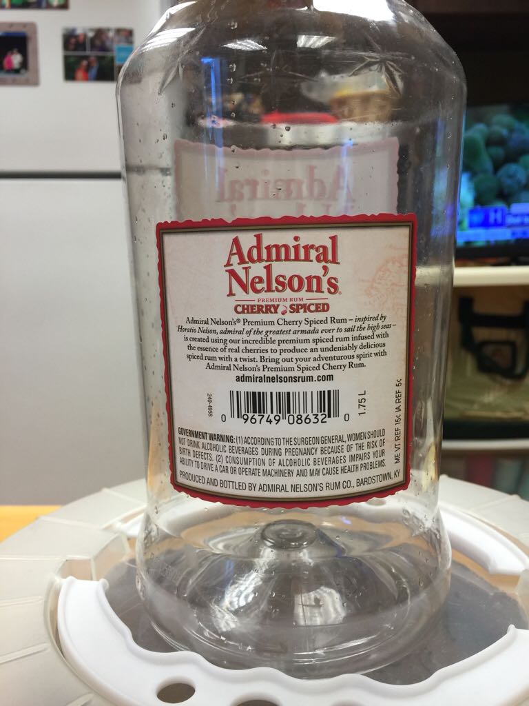 Admiral Nelson’s Cherry Spiced Rum - Admiral Nelson Rum Co. (1.75 mL) alcohol collectible [Barcode 096749086320] - Main Image 2