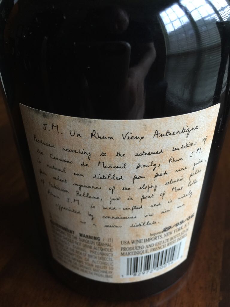 Rhum J.M. Rhum Vieux Agricole  - Les Heritiers (750 mL) alcohol collectible [Barcode 182972000148] - Main Image 2