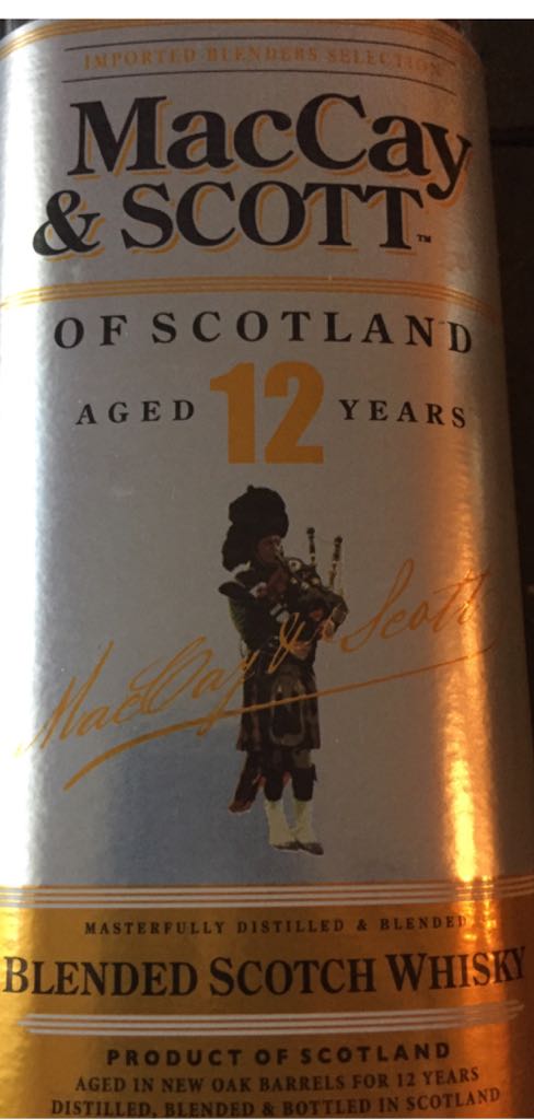 MacCay & Scott - Mackay & Mcdavitt (750 mL) alcohol collectible [Barcode 009016016135] - Main Image 1