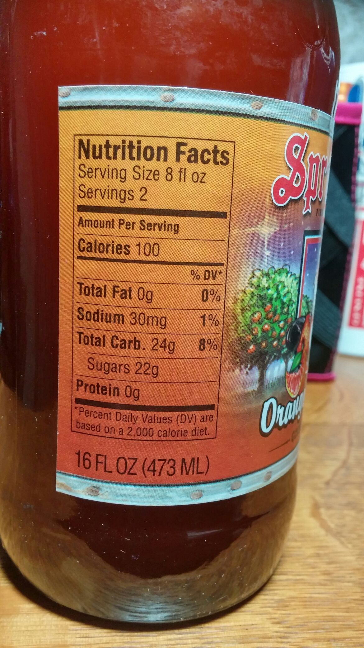 Orange Dream - Sprecher Brewing Co. inc. Glendale, WI (16) alcohol collectible [Barcode 045243001452] - Main Image 2