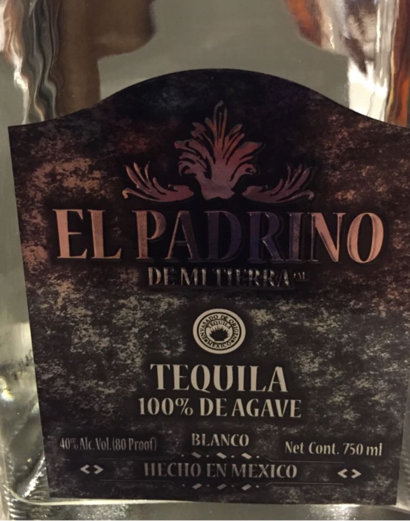 El Padrino De Mi Tierra Blanco Tequila - Destiladora del Valle de Tequila, S.A de C.V. (750 mL) alcohol collectible [Barcode 009016016630] - Main Image 1